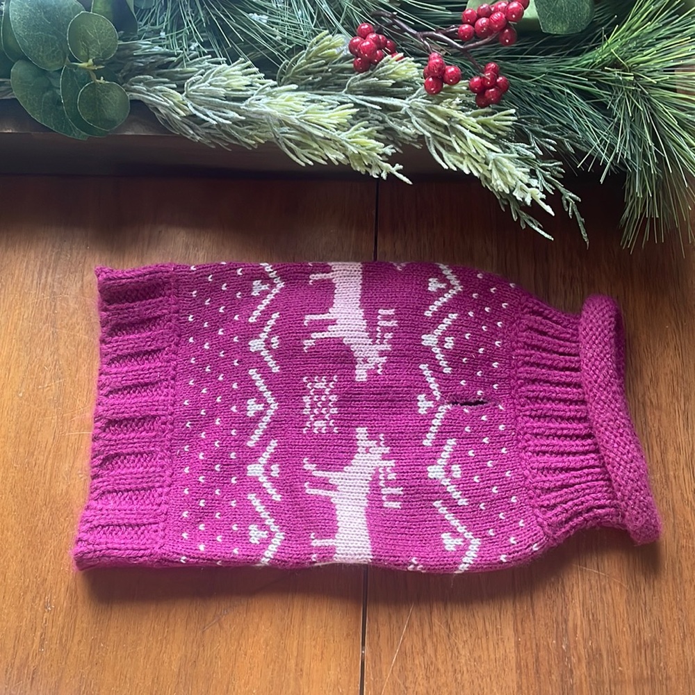 XS pet knit sweater